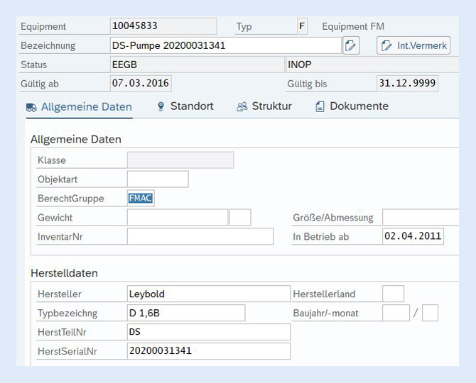 Stammdatenerfassung